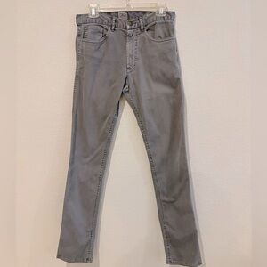 Faherty Brand Men’s Slim Straight Pants Gray Size 29 x 33 Stretch Casual Jeans